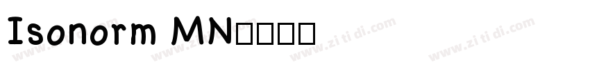 Isonorm MN字体转换